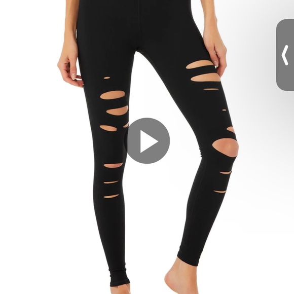 Alo Ripped Leggings. NWOT. Fits like medium - Picture 3 of 4